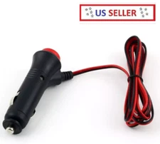 12V/24V Male Car Lighter Socket Plug Connector On-Off Switch  USA SELLER