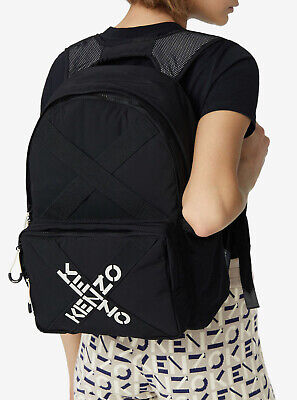 KENZO SPORT STRAP BACKPACK BLACK KENZO SPORT STRAP BACKPACK BLACK