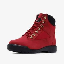 Timberland 6-Inch Waterproof Field Boot Dark Red Nubuck TB0A2JNWF41