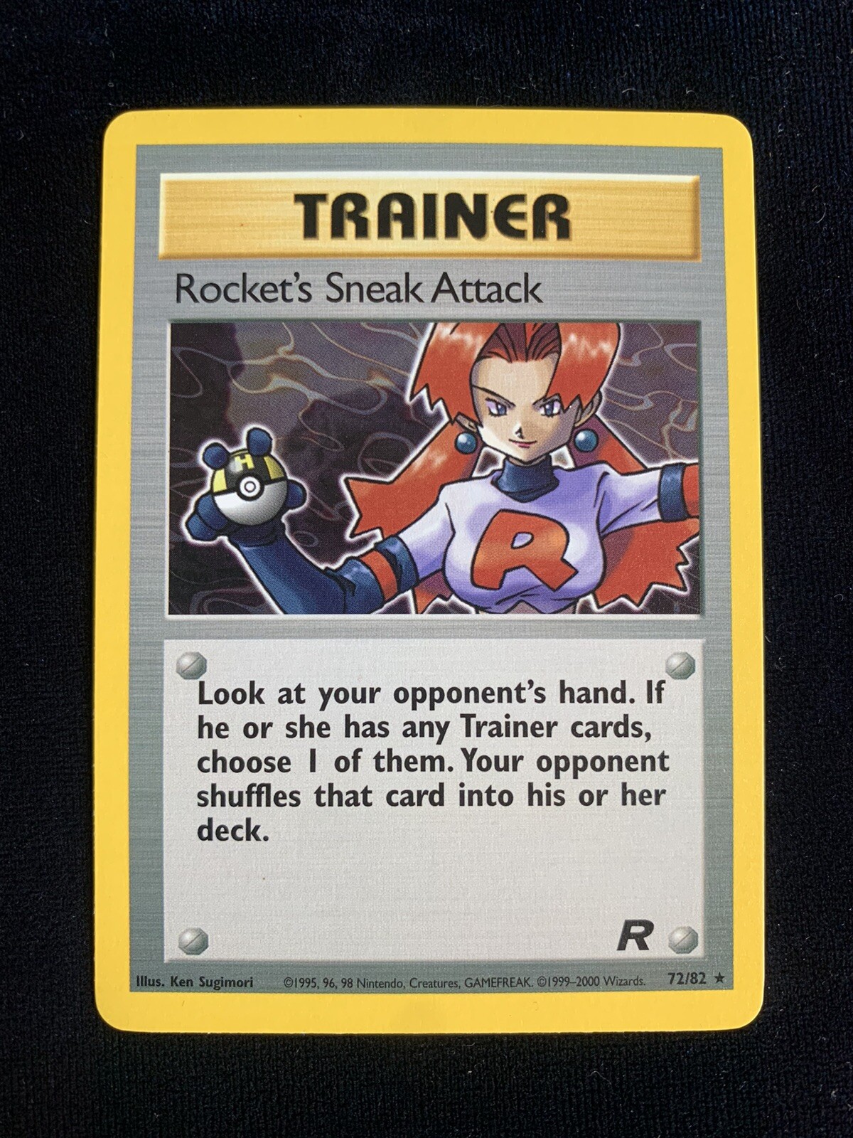 Pokémon TCG Rocket's Sneak Attack Team Rocket 72 Regular Unlimited Rare-NM/Mint
