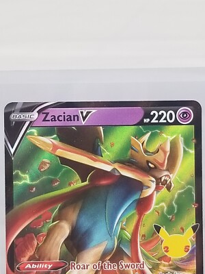 Zacian V Hp 220 Holo #16 Pokemon Card 2021 | eBay