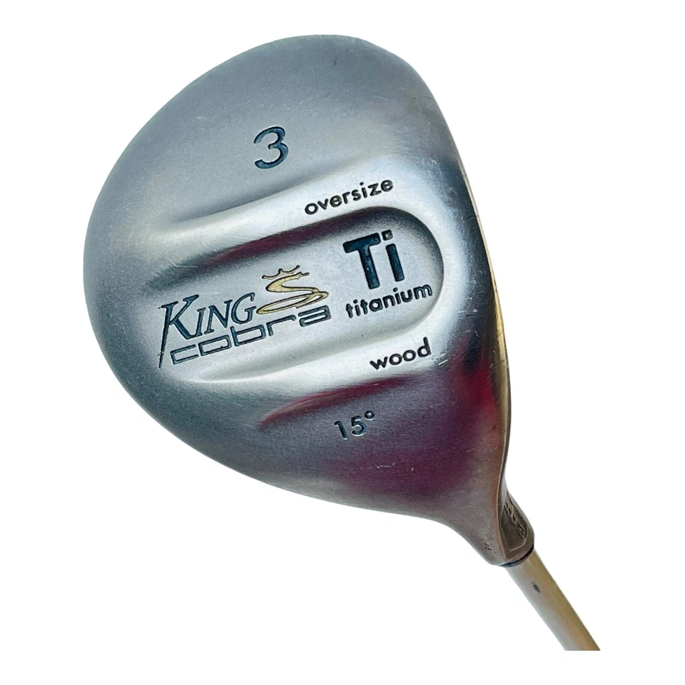 King Cobra Ti Titanium 3 Fairway Wood 15° tamanho grande Harrison grafite feminino 43"R - Imagem 3 de 4