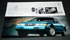 1994 MERCURY COUGAR XR7 ORIGINAL LARGE DEALER ADVERTISMENT PRINT AD 95 TEAL
