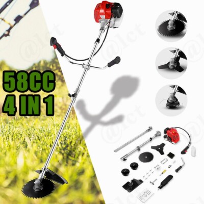 52cc 2-Cycle Gas Grass String Trimmer Straight Shaft Gas Weed Eater Lawn Mower