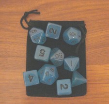 Lot 3 GLOW-IN-THE-DARK Blue Purple Green RPG ...