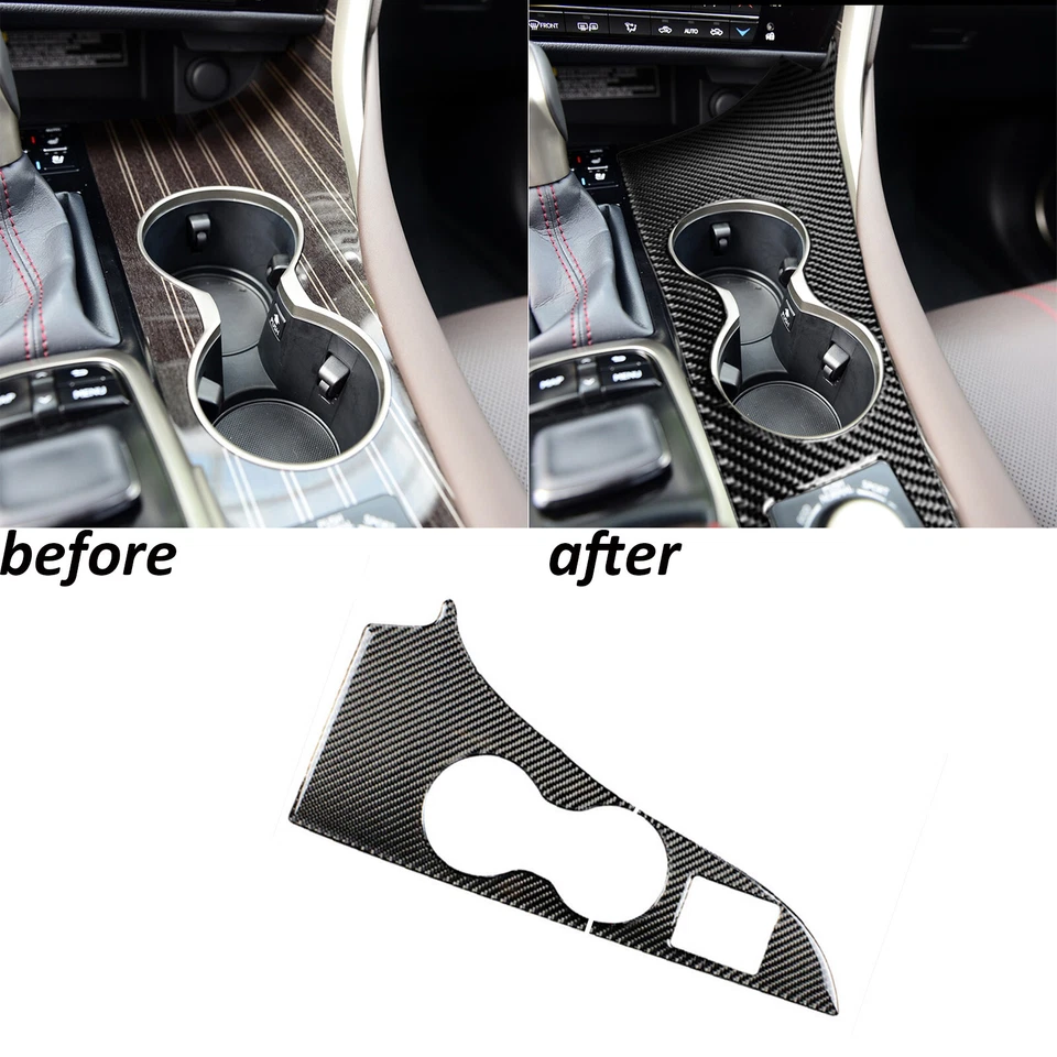 Kits completos de cubierta interior de fibra de carbono real de 20 piezas para Lexus RX350 450h 16-19 Foto 4 de 4