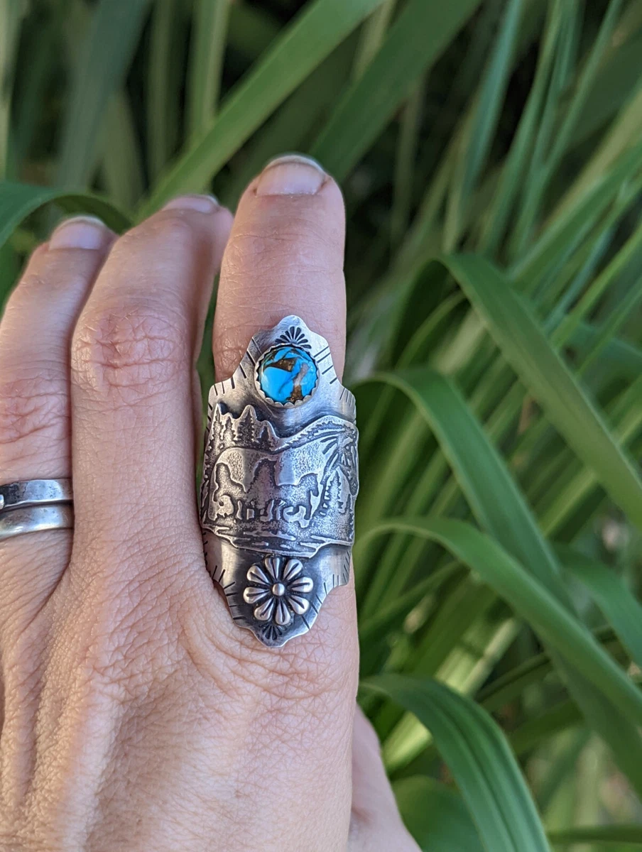 Sterling silver hotsell saddle ring