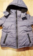 Calvin Klein Boys Winter Coat Puffer Size: M 4 Hooded Full Zip BACK TO SCHOOL