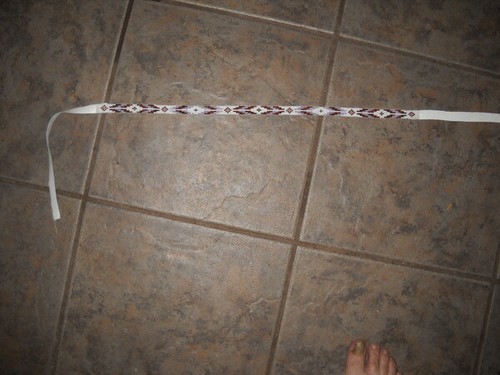 Beautiful Handmade Beaded Southwestern Cowboy Hatband Purple - Picture 2 of 4