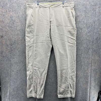 Tommy Bahama Pants Men 40x34 Khaki Chino Pleated Tan Beige - Main Image