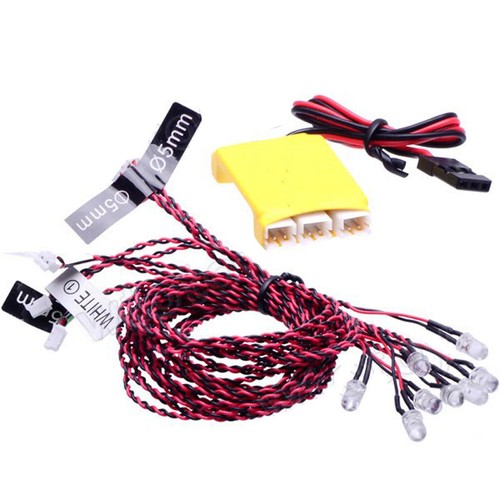 Kit Luci Lampeggianti 4-6V A 8 LED Per Modellini RC: Elicotteri, Aerei Kit Luci Lampeggianti 4-6V A 8 LED Per Modellini RC: Elicotteri, Aerei