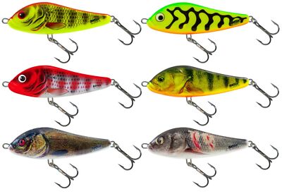 Salmo Rattlin Slider 8cm 20g sinkend - Jerkbait zum Hechtangeln, Barschköder