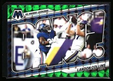2023 Panini Mosaic Landon Collins Green Bang! Prizm