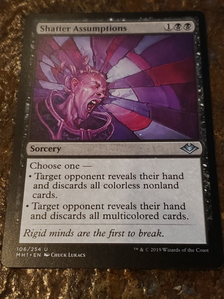 mtg card condition Full Set - Revised - English Shatter Assumptions Modern horizons Mtg
