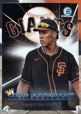 2022 Bowman Draft Baseball Reggie Crawford Heir Apparent Card # HA-6 Giants MLB