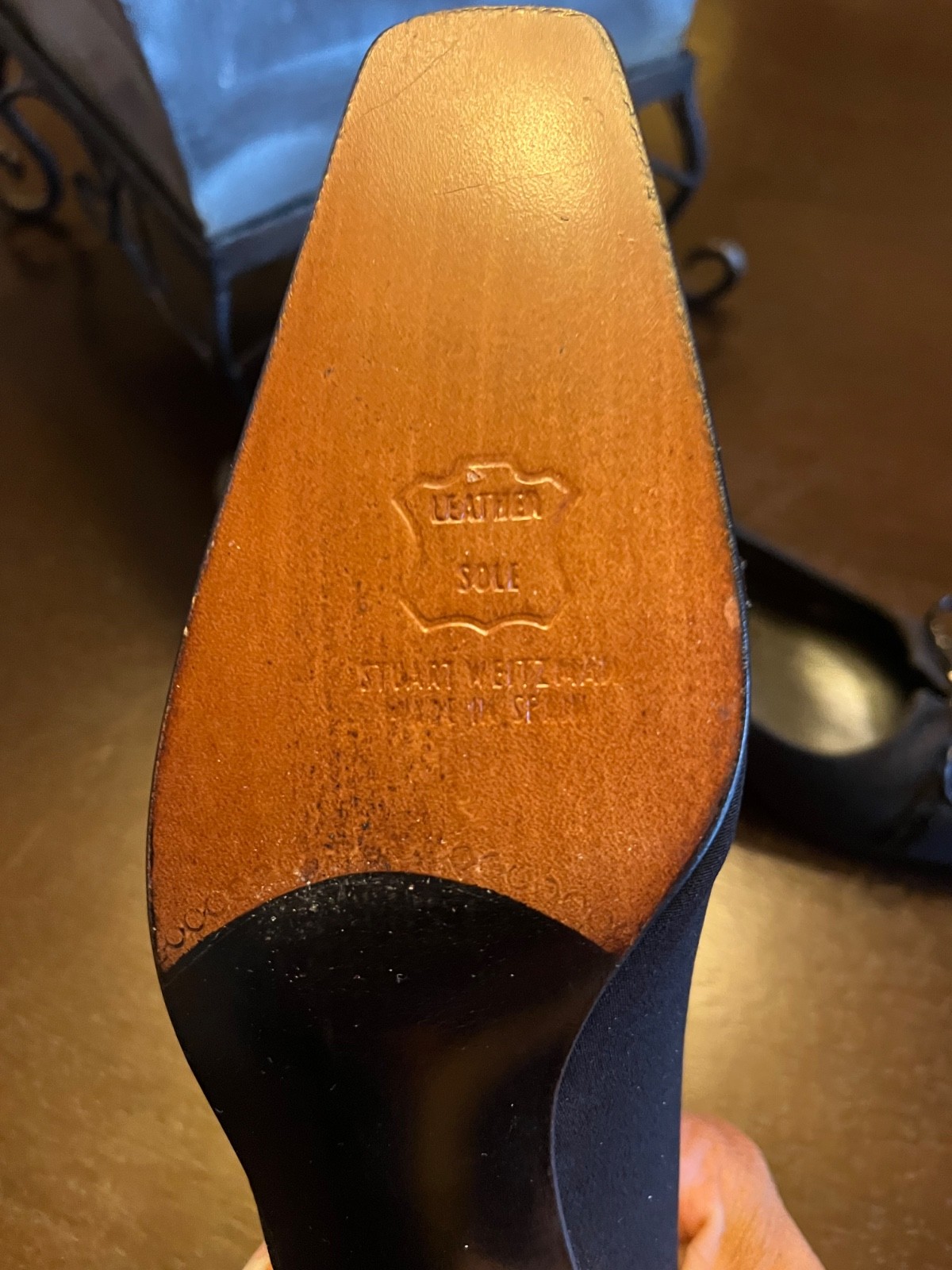 Stuart Weitzman Rectangular Heel Pump - image 3