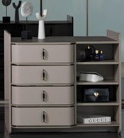 Stilvolle Beige Kommode Designer Schubladenkommode Edle HolzmöBel