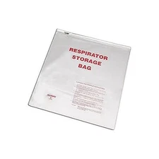 Large Transparent Respirator Storage Bag with Zipper 14x16 Allegro Industries