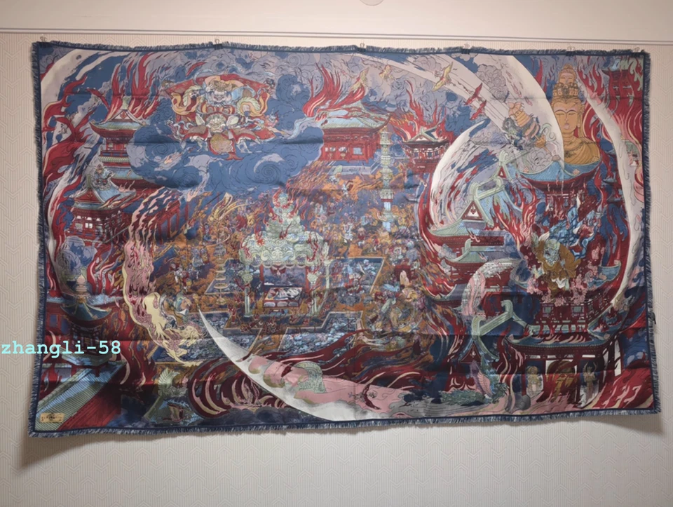 Tapiz de pared oficial Black Myth: Wukong Black Clouds Aglow Throw manta regalo Foto 3 de 4