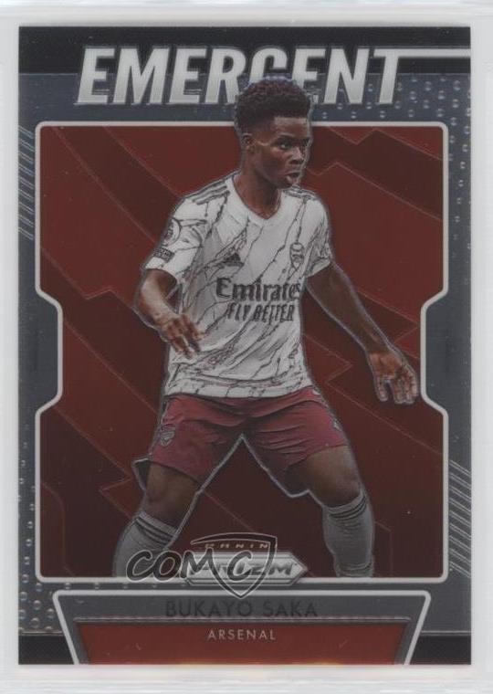 2020-21 Panini Prizm Premier League Emergent Bukayo Saka #3 0w9u
