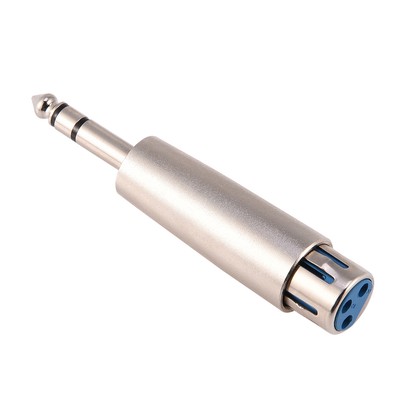 4x 3-Pin XLR Female To Stereo 6.35mm 1/4 Plug Mic Mic Adapter Connecto CB
