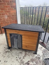 Outdoor Dog House with Insulated Liner, Large Waterproof Dog Kennel