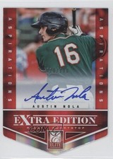 2012 Elite Extra Edition Aspirations Die-Cut Signatures Austin Nola Auto 0p8