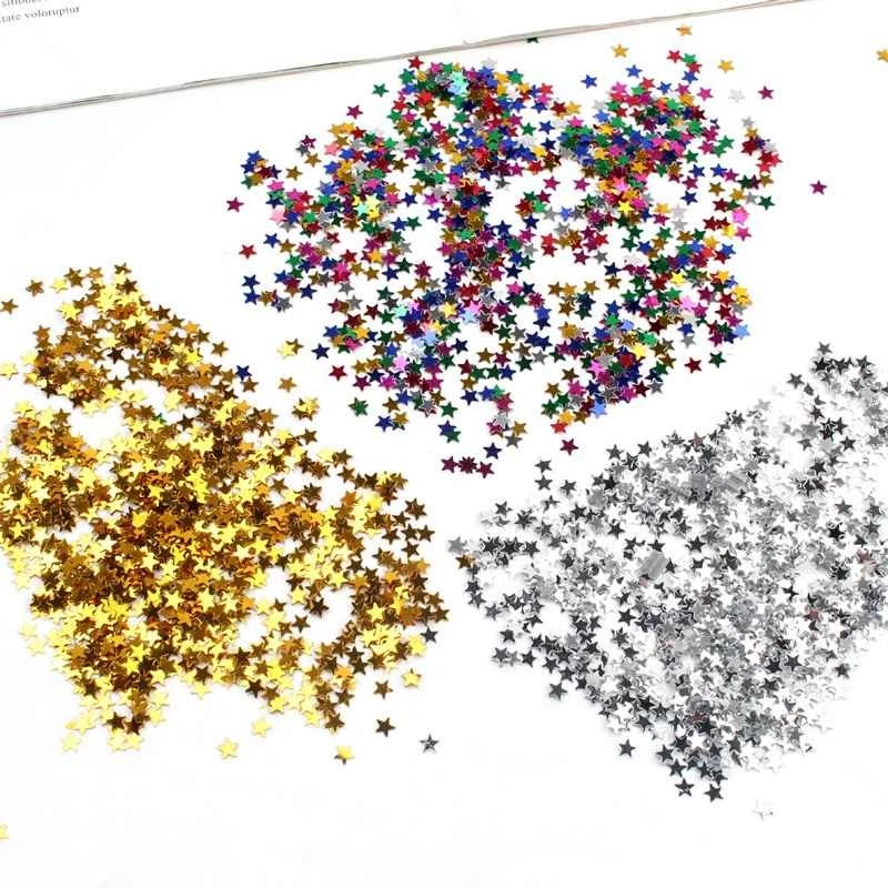 Parche estrella PVC cinco puntas maquillaje estrella luna papel chatarra boda fiesta ojo Foto 3 de 4