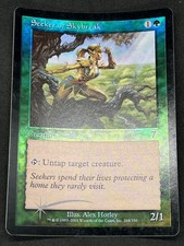 Magic the Gathering MTG Seeker of Skybreak Green Core Set 7th Edition Comon Foil