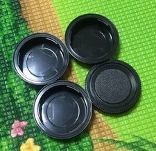 3x Rear Lens Caps  1x Front Body Cap For Pentax K Mount PK K10D K20D K200D K-7