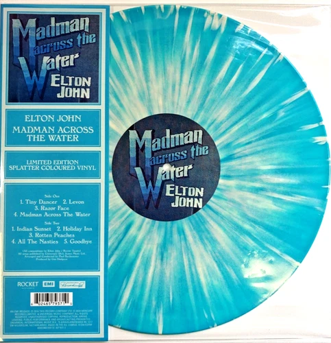 Elton John  Madman Across The Water LP Album Vinyl Record Limited Splatter