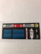 Vintage 1966 Mattel Major Matt Mason Space Crawler vinyl decals reproduction