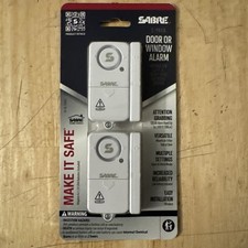 SABRE Door or Window Alarm   2 Pack   120dB Wireless Home Security   New