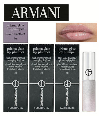 ARMANI Prisma Glass Icy Plumper - Frozen Amethyst - 3ml Neu High-Shine Lip-Gloss