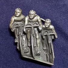 Vintage 1979 Bergamot Brass Works Pewter Cycling Belt Buckle Tour de France