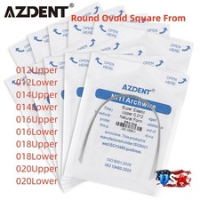 100pcs Dental Orthodontic Round Arch Wires Super Elastic Niti Ovoid Nature Form