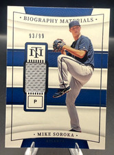 2022 National Treasures Mike Soroka #BIO-MS Biography Materials Patch SP /99