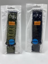 Nylon Strap for Apple Watch 38/40/41MM Black Green Replacement Band Set