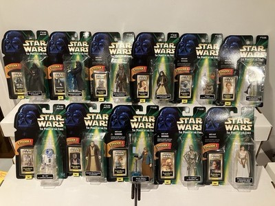1998 Hasbro Star Wars POTF Flashback Photo Figures Lot of 11 MOSC! LOOK
