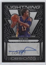 2021-22 Panini Obsidian Lightning Strike Signatures 51/99 Rick Fox Auto 1a07
