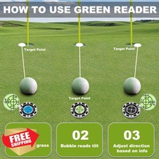 Lousrnman Golf Ball Marker Magnetic Hat Clip Green Reader