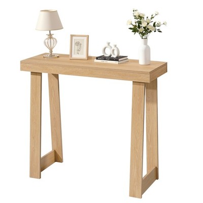 [New]36 in Console Table,Modern Desk Behind the Couch,Wooden Rectangle Entrance