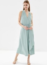 LAUREN RALPH LAUREN Womens Varsha Sleeveless Cocktail Dress Green 6 (no belt)