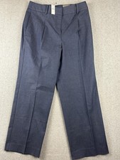 Talbots Pants Womens 10 Blue Bristol Pant High Waist Straight Leg Ankle Length