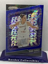 2024 Prizm WNBA #12 Diana Taurasi Fearless Prizms Blue Pulsar Variation #/199