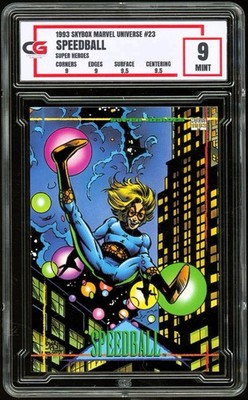 1993 Skybox Marvel Universe #23 ~ Speedball ~ CG 9 MINT