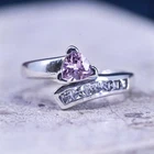 Size 6, vintage Sterling 925 silver handmade ring with pink crystal details