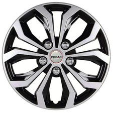 Universal Model 12 Wheel Cap Black Silver Wheel Cover- Set Of 4 Pcs Universal Model 12 Wheel Cap Black Silver Wheel Cover- Set Of 4 Pcs