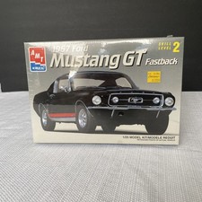 VINTAGE SEALED AMT Ertl 1967 Ford Mustang GT Fastback 1/25 Model Car Kit