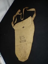 Vintage WW II US Noncombatant Gas Mask Original Bag Military World War